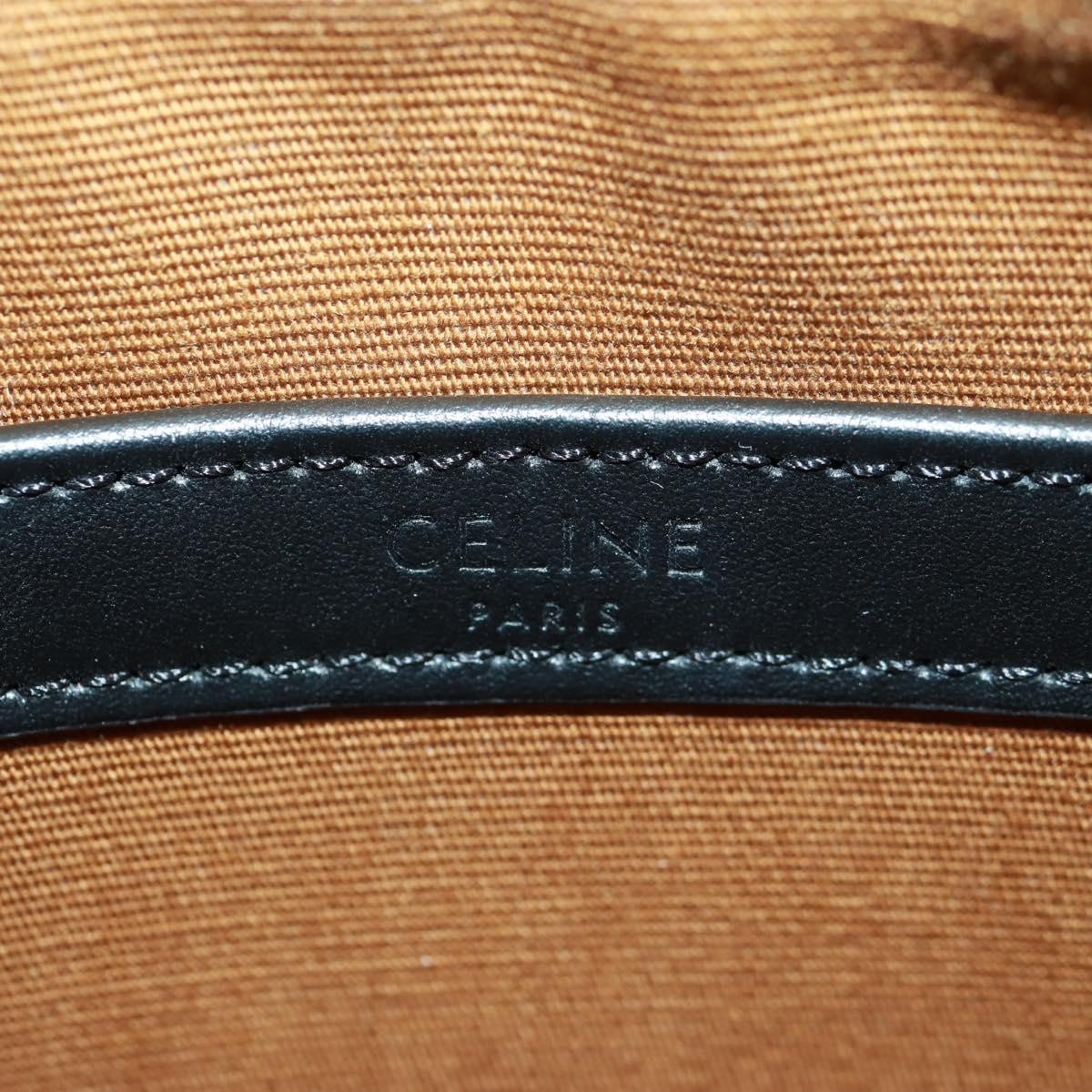 Celine Logo Messenger Triomphe Coated Canvas Black Pvc Shoulder Bag Bag (Pre-Owned)