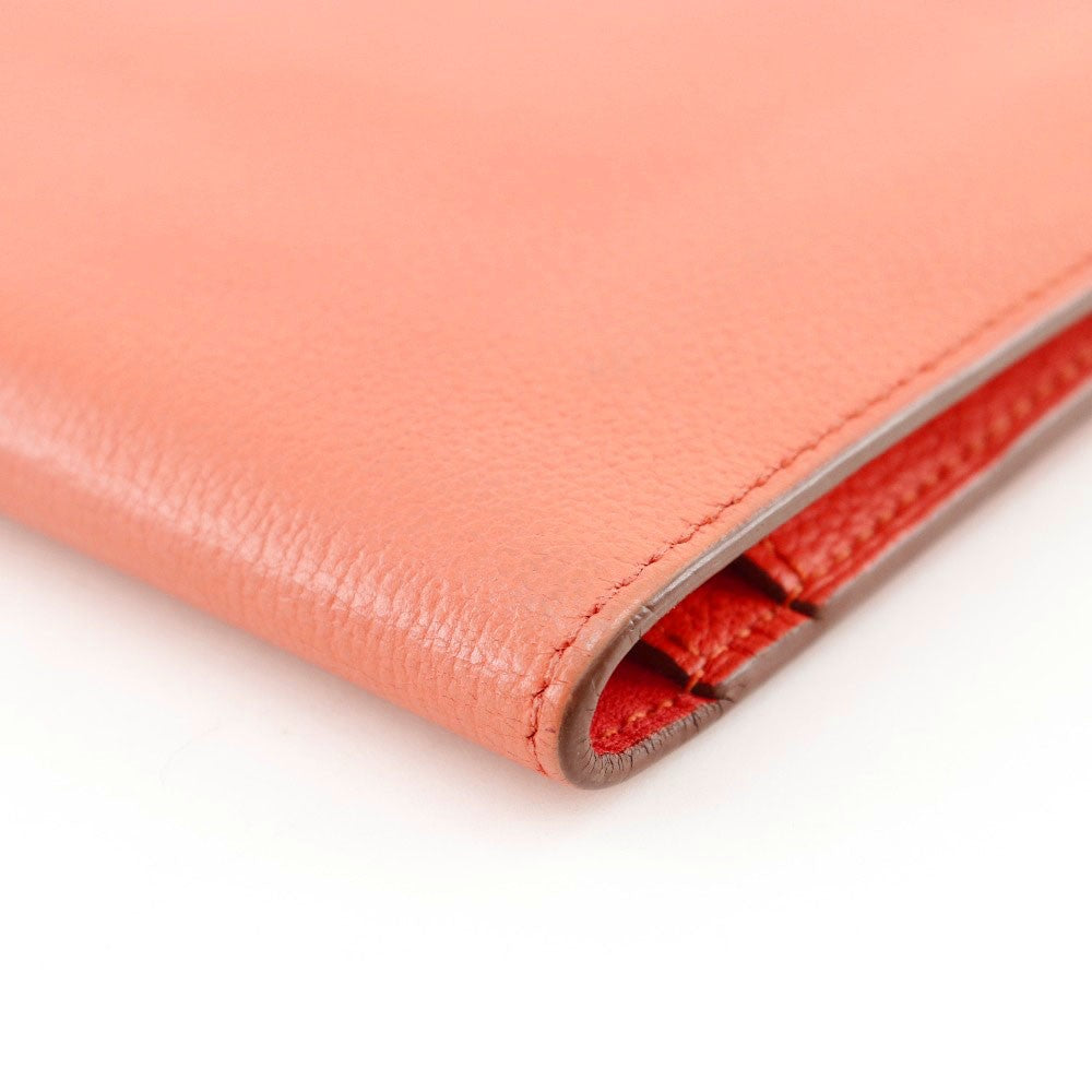 Hermes Dogon Duo Combined Leather Pink Leather Wallets Accessory (Pre-Owned)