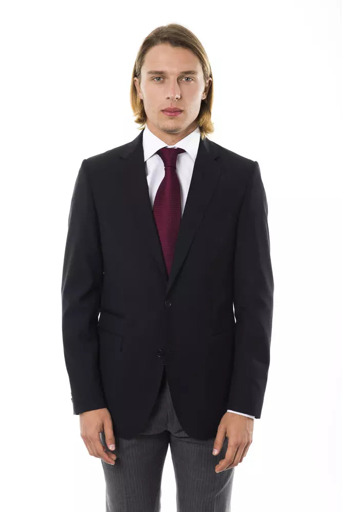 Uominitaliani Black Wool Men's Men's Blazer