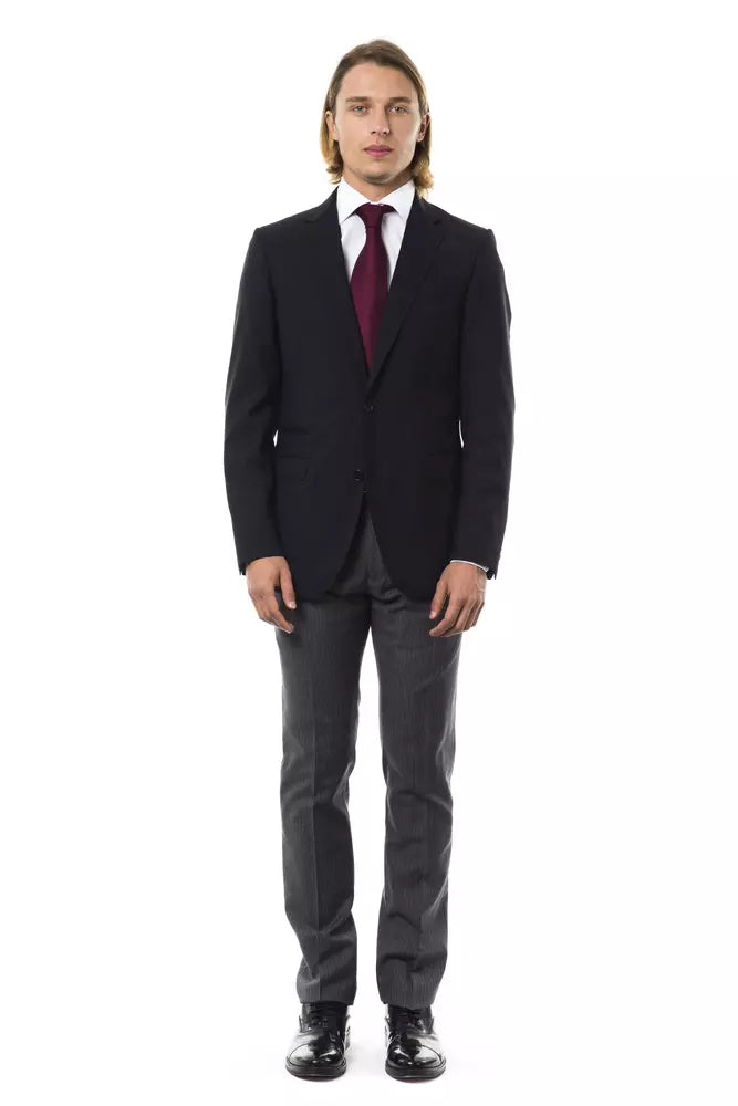 Uominitaliani Black Wool Men's Men's Blazer
