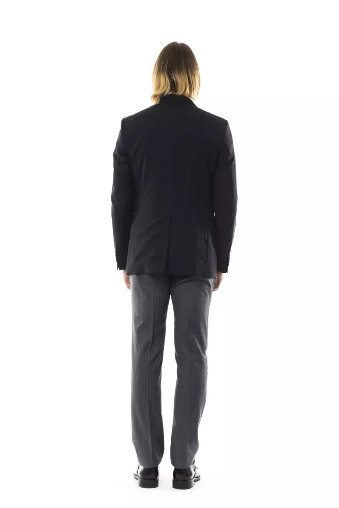 Uominitaliani Black Wool Men's Men's Blazer