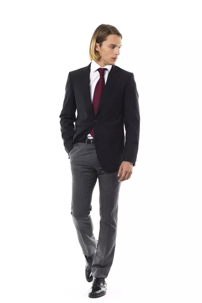 Uominitaliani Black Wool Men's Men's Blazer