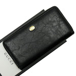 Gucci Interlocking G Black Leather Wallet  (Pre-Owned)