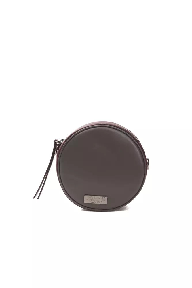 Pompei Donatella Burgundy Leather Women Crossbody Women's Bag