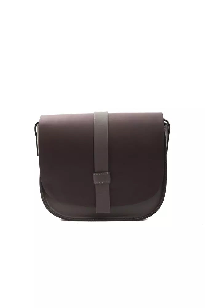 Pompei Donatella Burgundy Leather Women Women's Crossbody