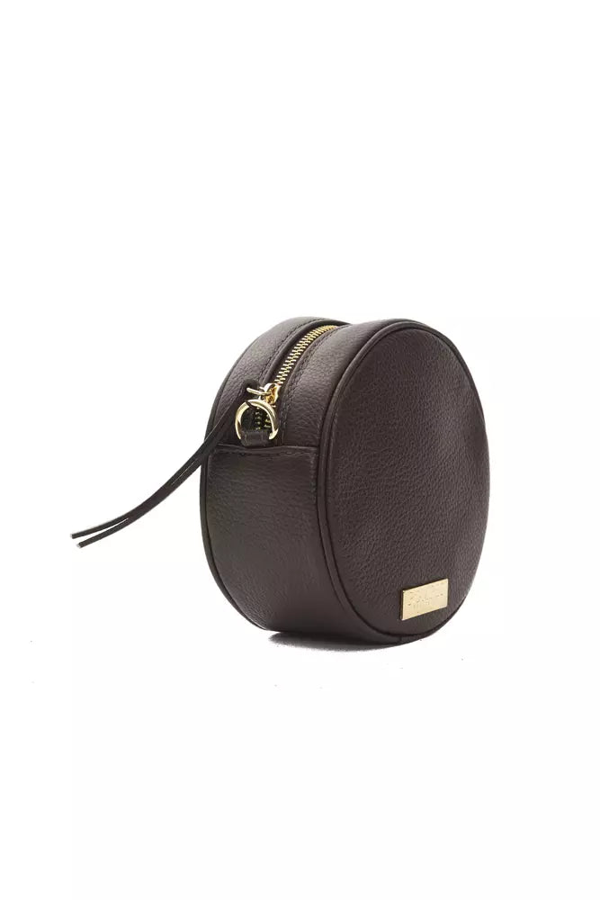 Pompei Donatella Brown Leather Women Crossbody Women's Bag
