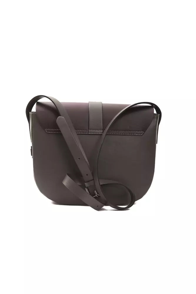 Pompei Donatella Burgundy Leather Women Women's Crossbody
