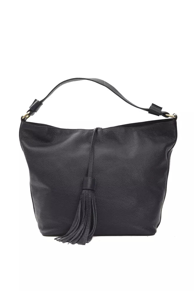 Pompei Donatella Gray Leather Women Shoulder Women's Bag