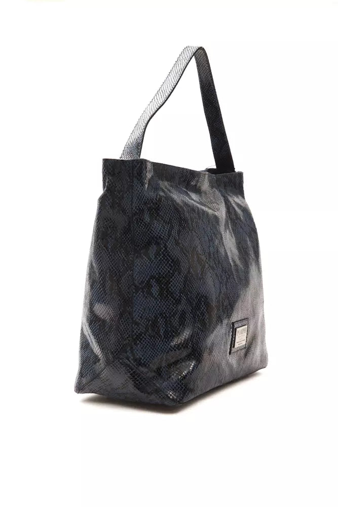 Pompei Donatella Blue Leather Women Shoulder Women's Bag