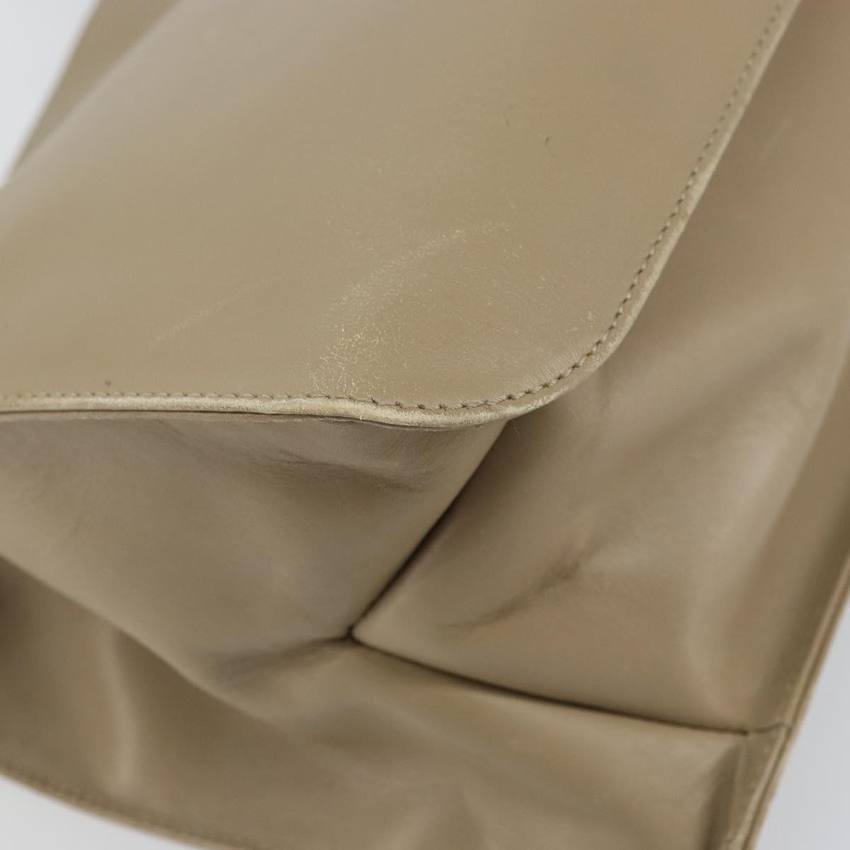 Gucci Vintage Leather Beige Leather Shoulder Bag Bag (Pre-Owned)