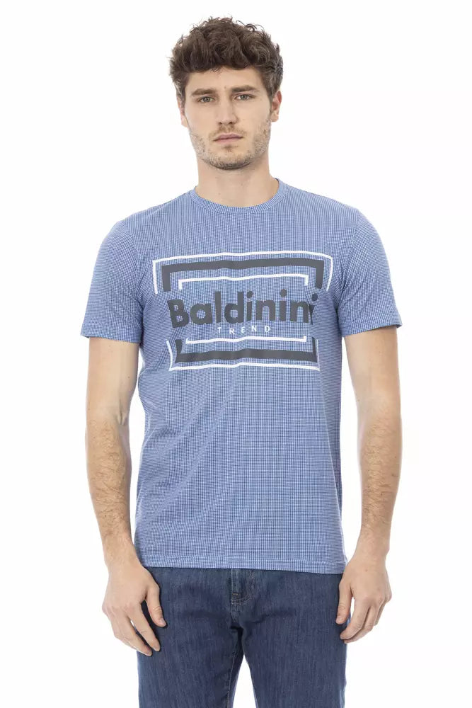Baldinini Trend Light Blue Cotton Men Men's T-Shirt