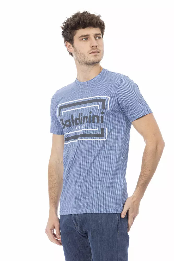 Baldinini Trend Light Blue Cotton Men Men's T-Shirt