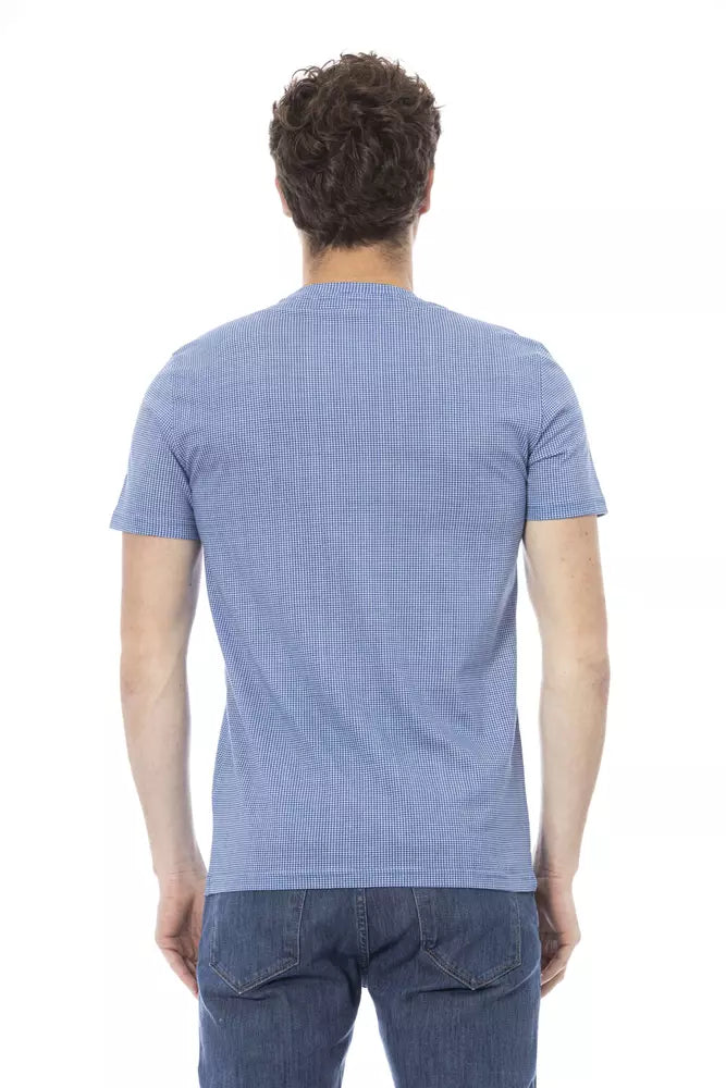 Baldinini Trend Light Blue Cotton Men Men's T-Shirt