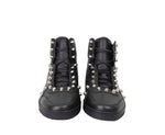 Gucci Men's Black Sttuded Leather High Top Sneaker 411774 1000