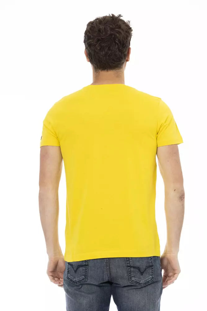 Trussardi Action Yellow Cotton Men Men's T-Shirt