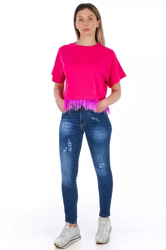 Frankie Morello Blue Other Fibres Women Women's Jeans