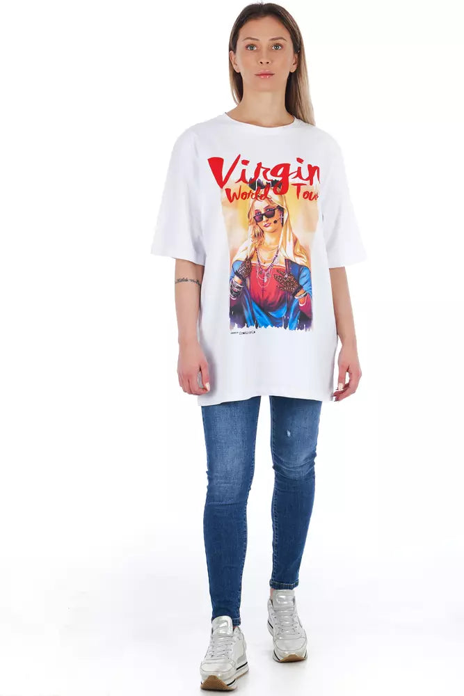 Frankie Morello White Cotton Women Women's T-Shirt