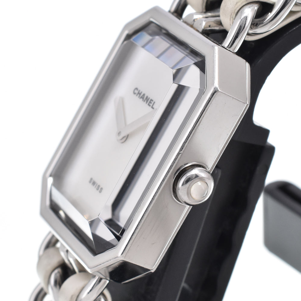Chanel Premiere Rock Quartz Stainless Steel And Leather Watch (Pre-Owned)