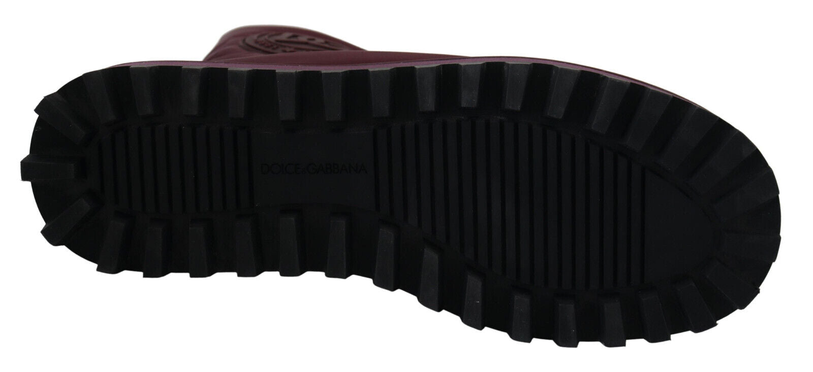 Dolce & Gabbana Elegant Bordeaux Mid Calf Men's Boots