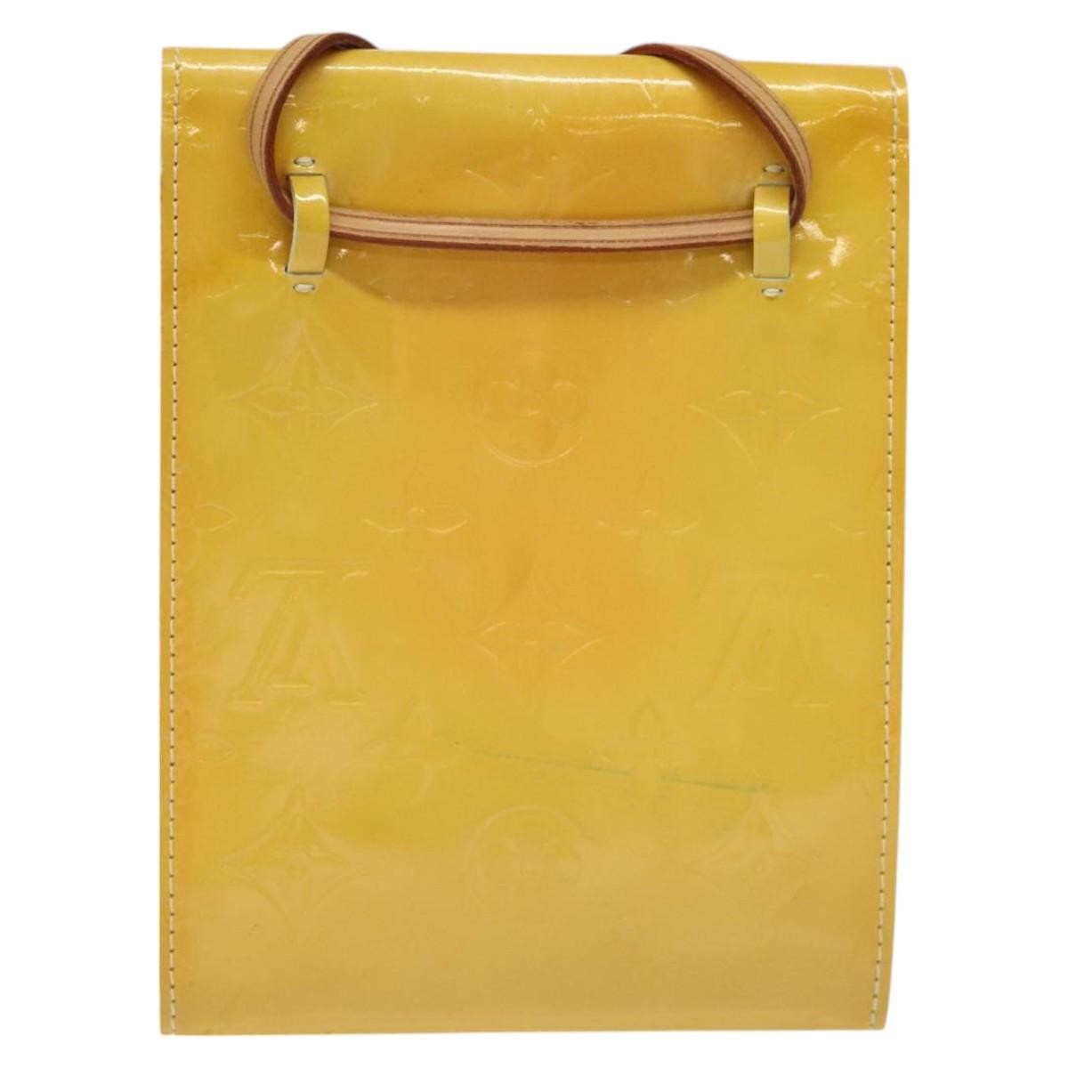 Louis Vuitton Kenmare Shoulder Patent Leather Yellow Patent_Leather Clutche & Pouche Bag (Pre-Owned)