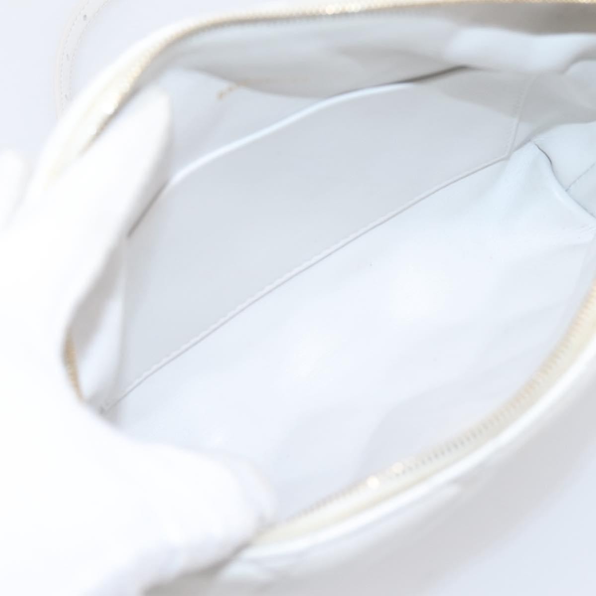 Balenciaga Touch B. Camera Quilted Leather White Leather Handbag (Pre-Owned)