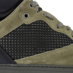 Balenciaga Men's High Top Black / Olive Green Suede Leather Sneakers