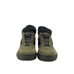 Balenciaga Men's High Top Black / Olive Green Suede Leather Sneakers