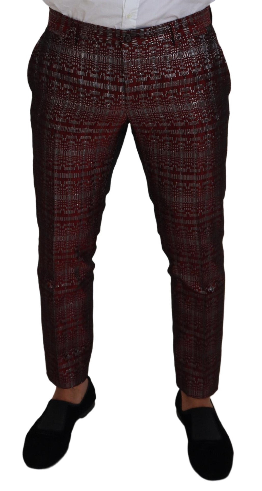 Dolce & Gabbana Bordeaux Fantasy Slim Fit Two-Piece Men's Suit