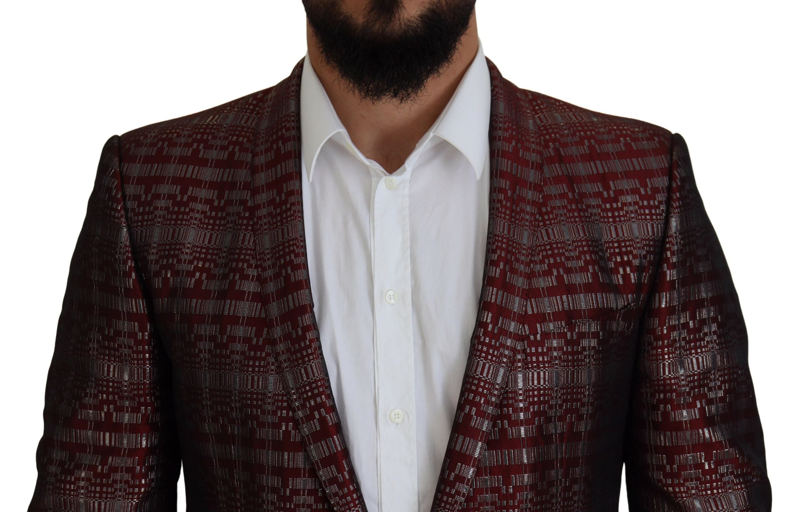 Dolce & Gabbana Bordeaux Fantasy Slim Fit Two-Piece Men's Suit