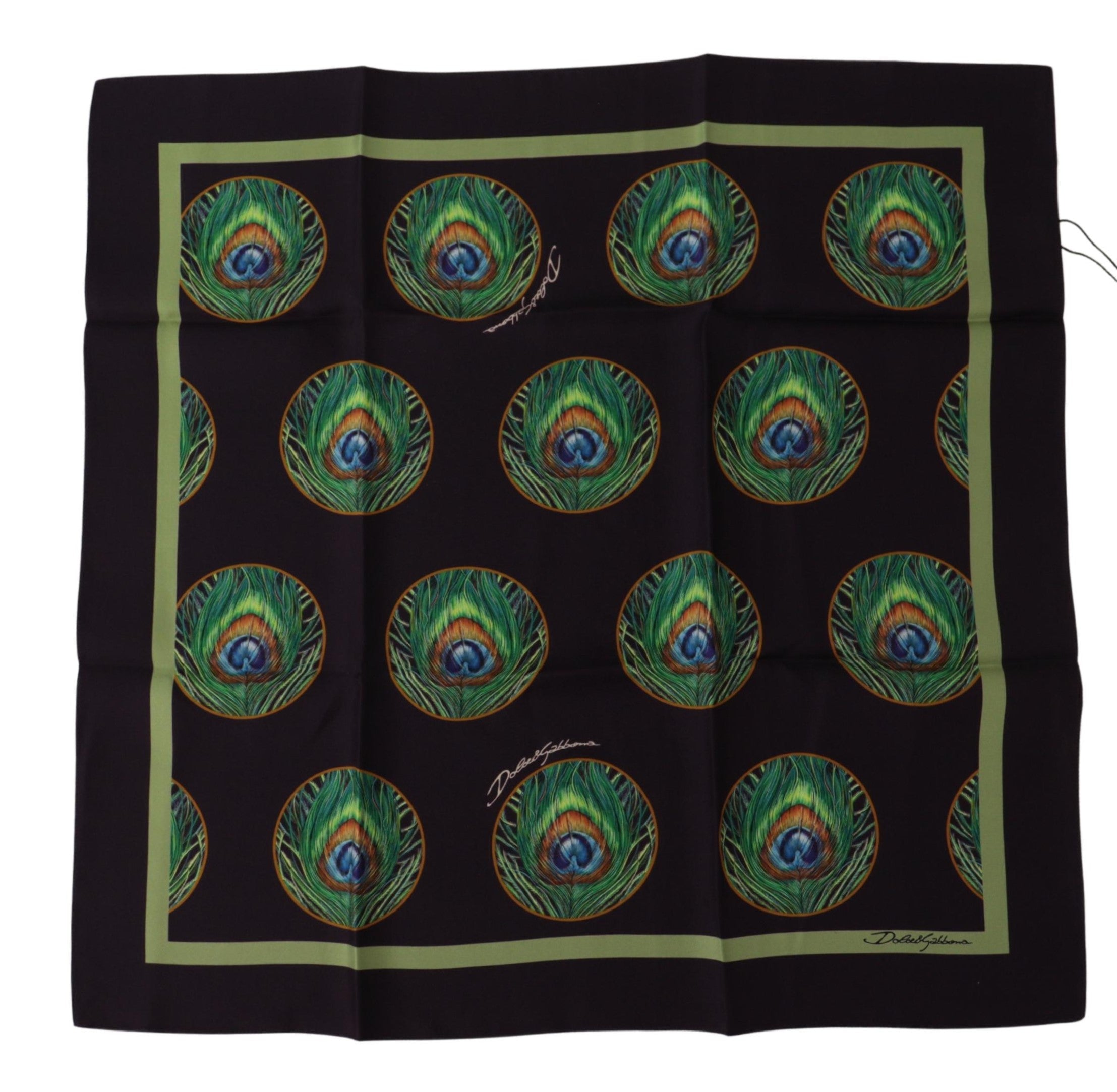 Dolce & Gabbana Elegant Silk Square Scarf Men's Wrap