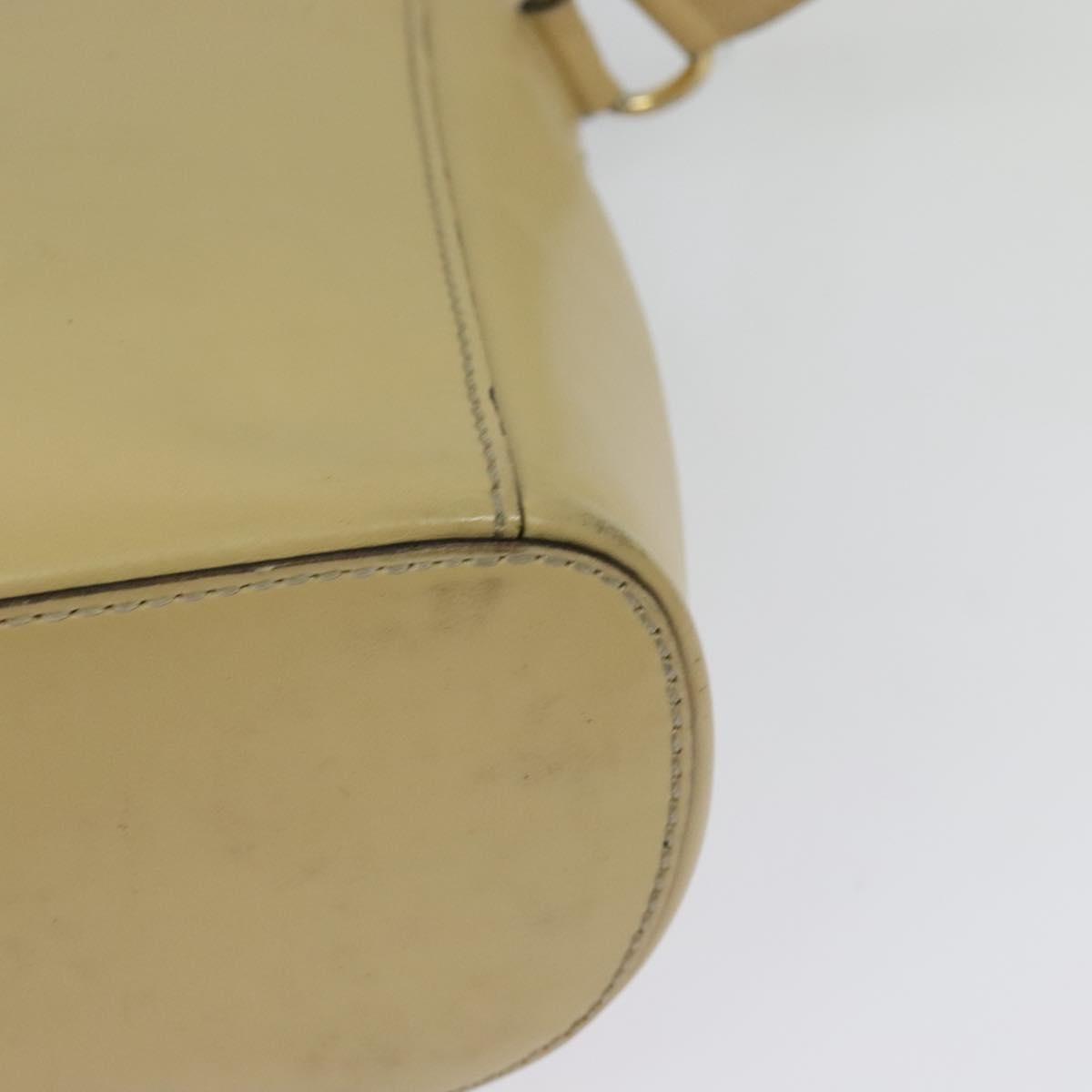 Celine Shoulder Leather Beige Leather Bag (Pre-Owned)