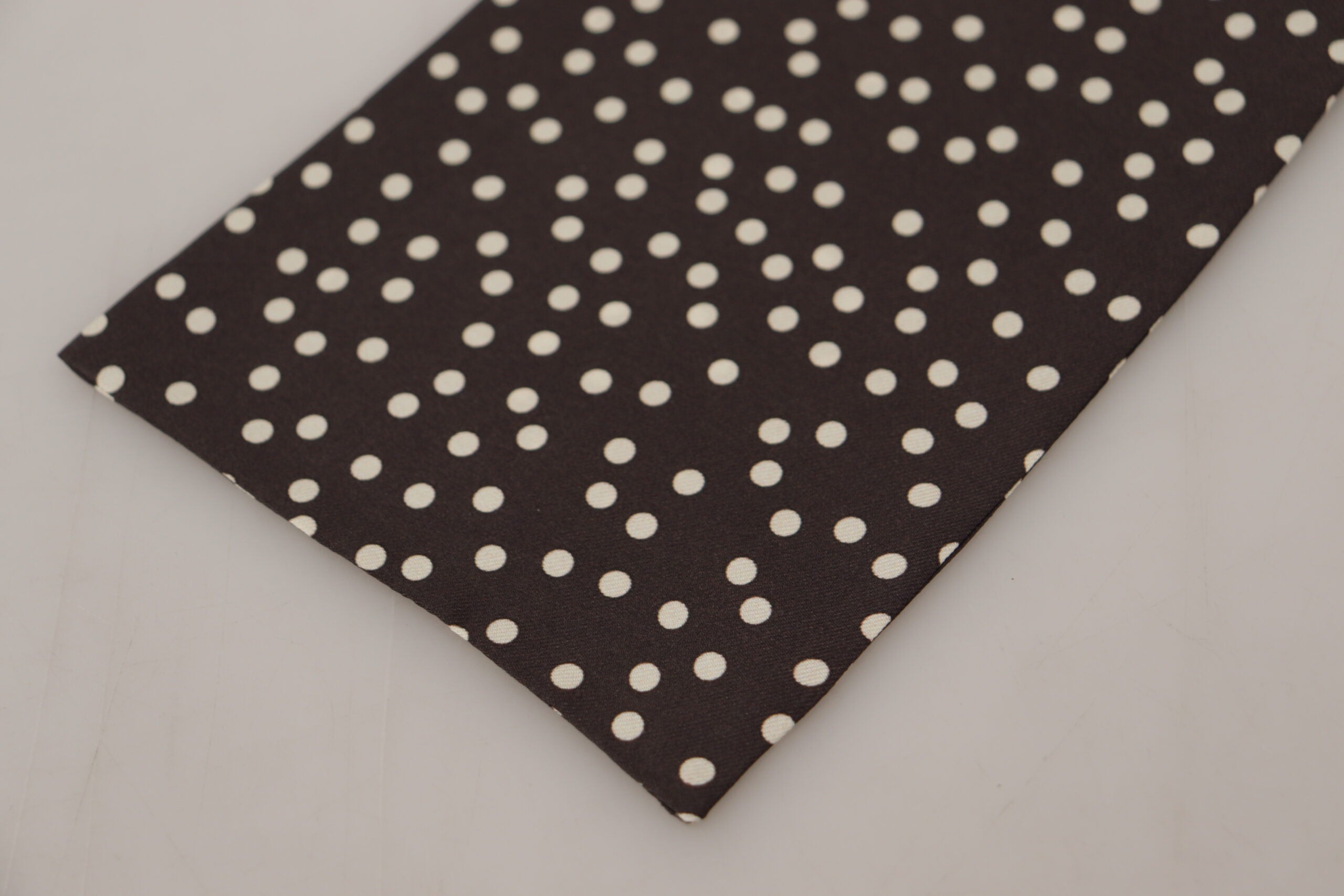 Dolce & Gabbana Elegant Silk Polka Dot Men's Men's Scarf