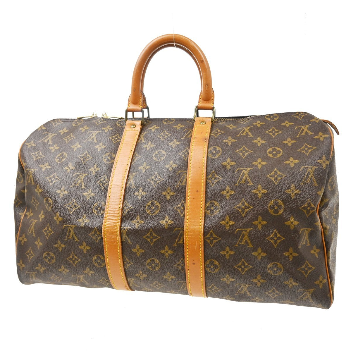 Louis Vuitton Keepall Monogram Canvas Brown Canvas Travel Bag Bag (Pre-Owned)