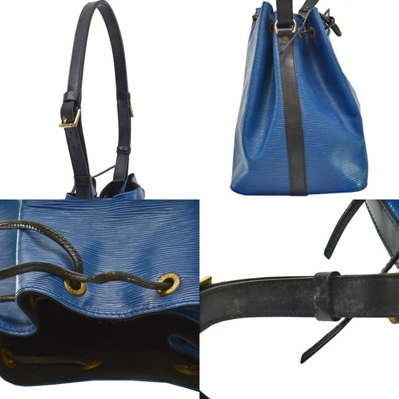 Louis Vuitton Noé Blue Leather Shoulder Bag (Pre-Owned)