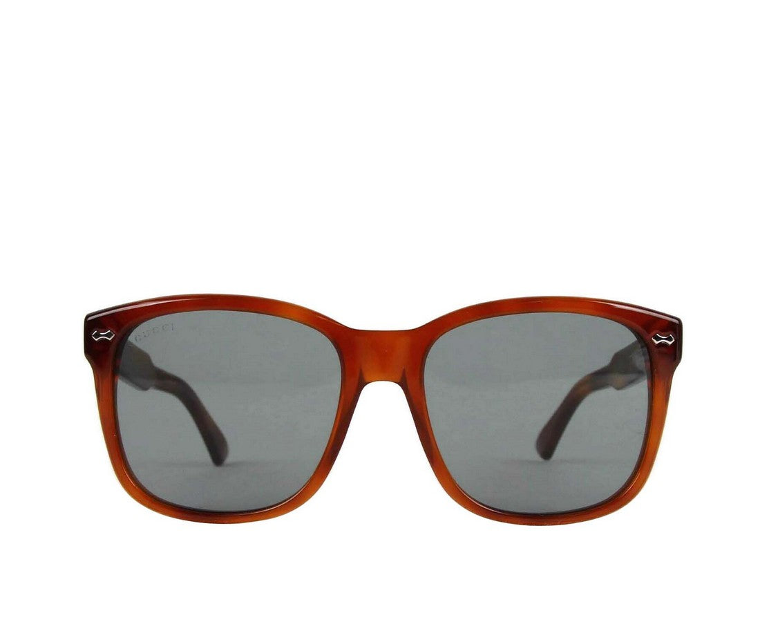 Gray Lens Havana Acetate Square Sunglasses GG0050S 002 2262