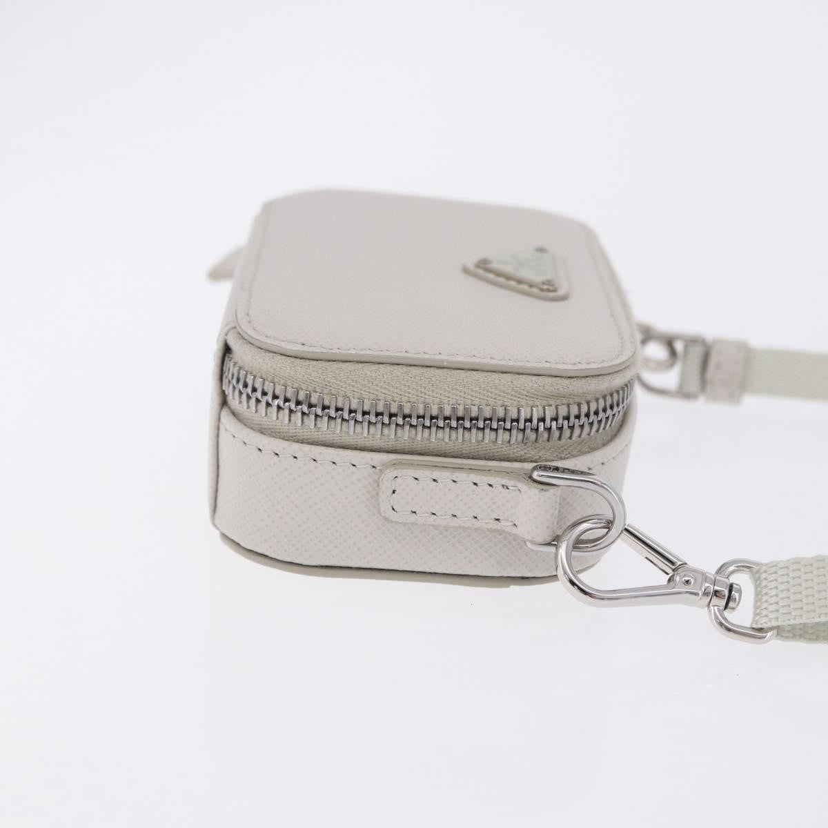 Prada Brique Camera Crossbody Bag Saffiano Leather Beige Leather Clutche & Pouche Bag (Pre-Owned)