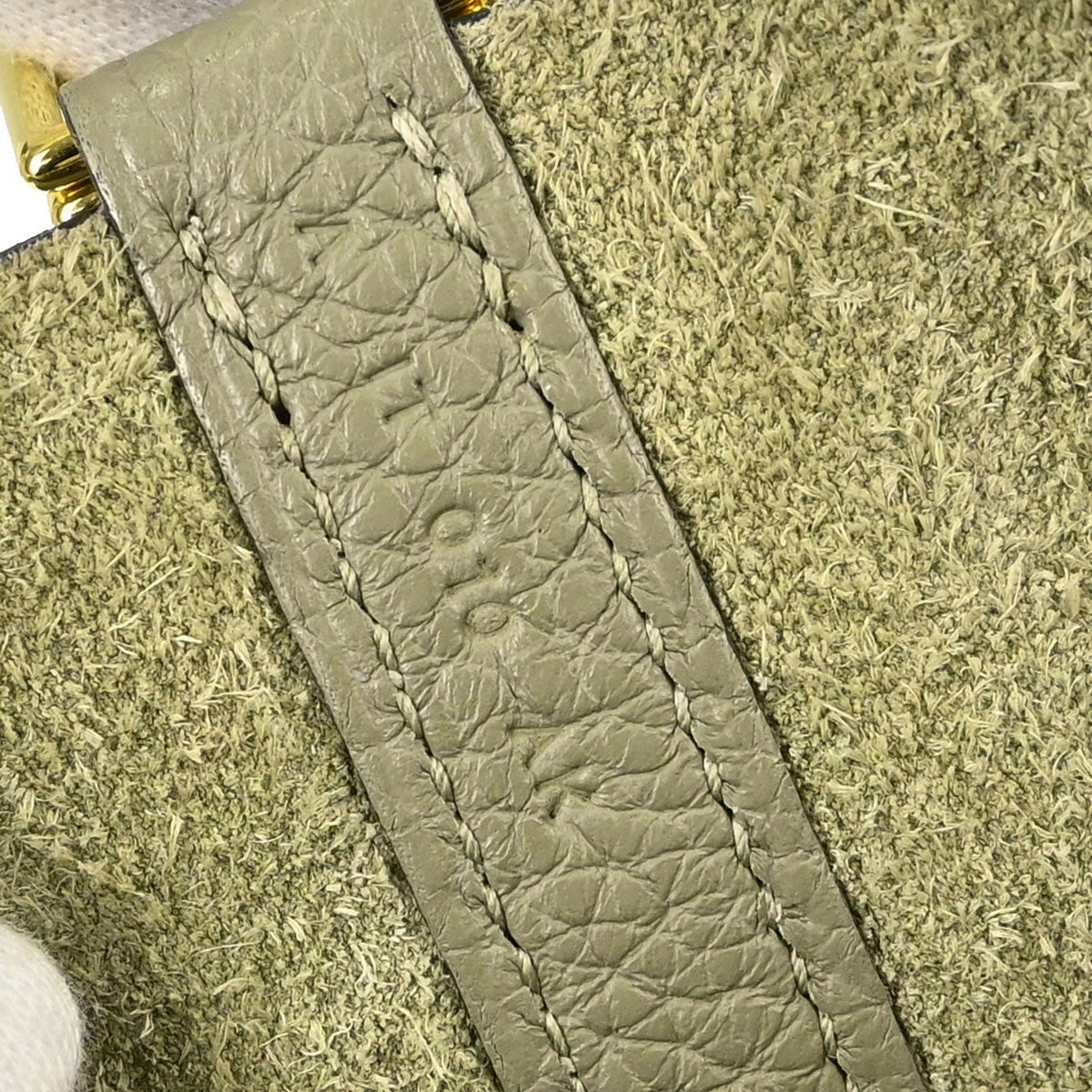 Hermes Picotin Lock Clemence Green Leather Handbag (Pre-Owned)