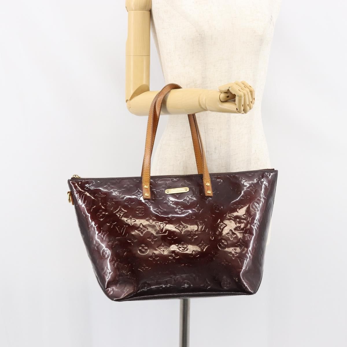 Louis Vuitton Bellevue Monogram Vernis Purple Patent_Leather Tote Bag Bag (Pre-Owned)