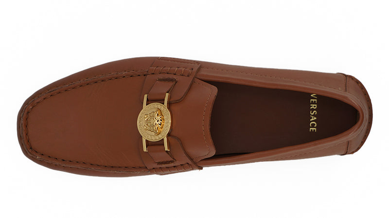 Versace penny loafers cheap