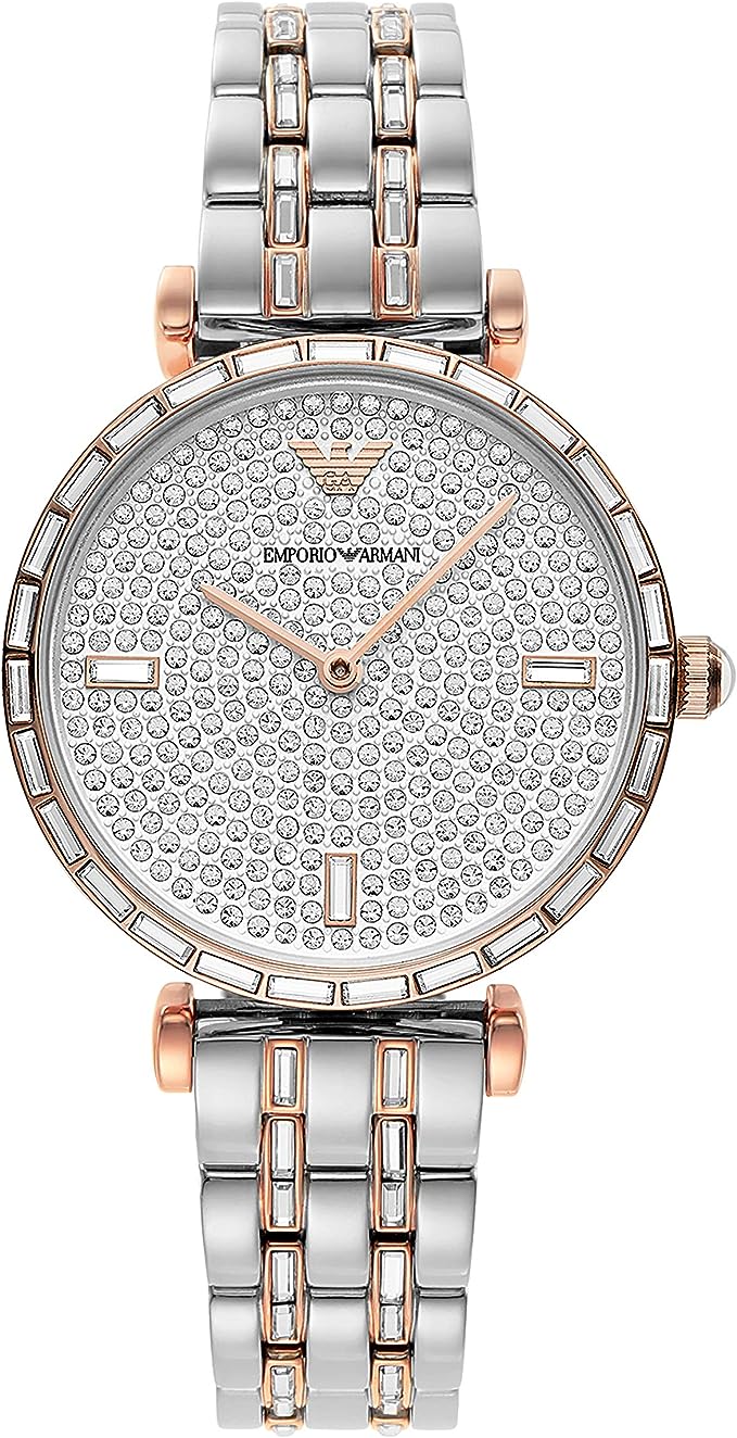 Emporio Armani Silver Steel Quartz Women's Watch