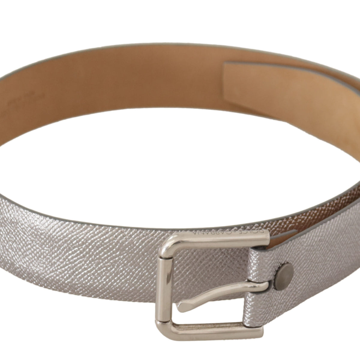 Dolce & Gabbana Leather Belt with Crystal Metal Buckle Women Silver Belts Dolce & Gabbana Crystal DG leather belt - Black|BE1311AZ68080999 main image 3