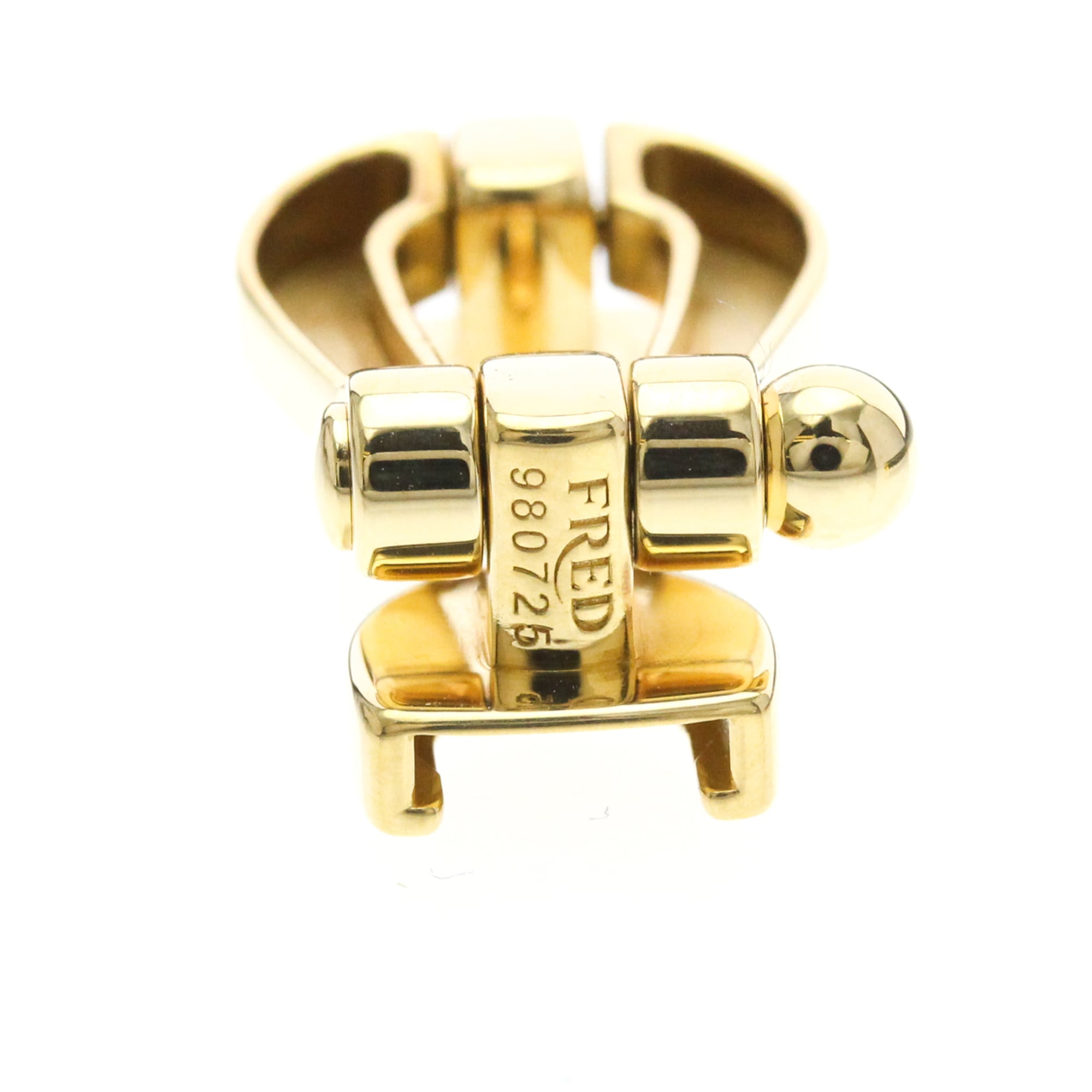 Fred Paris Force 10 Woven Cord And Stainless Steel With 18K Yellow Gold Gold Yellow_Gold Bracelet Jewelry (Pre-Owned)
