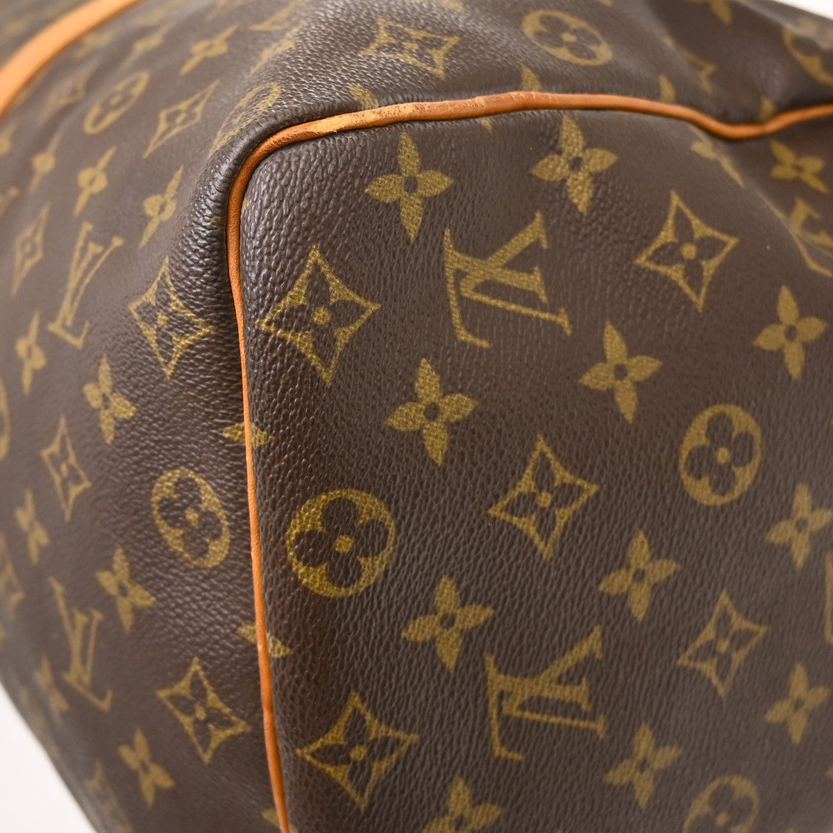Louis Vuitton Keepall Canvas Brown Canvas Travel Bag Bag (Pre-Owned)
