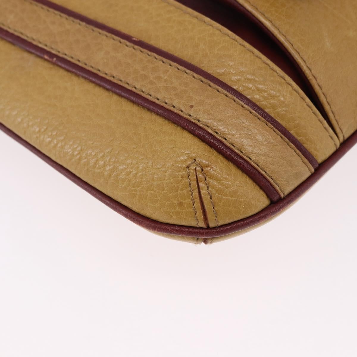 Cartier Tasseled Must De Cartier Leather Brown Leather Shoulder Bag Bag (Pre-Owned)