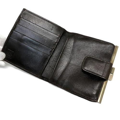 Fendi Zucca Brown Leather Wallet  (Pre-Owned)