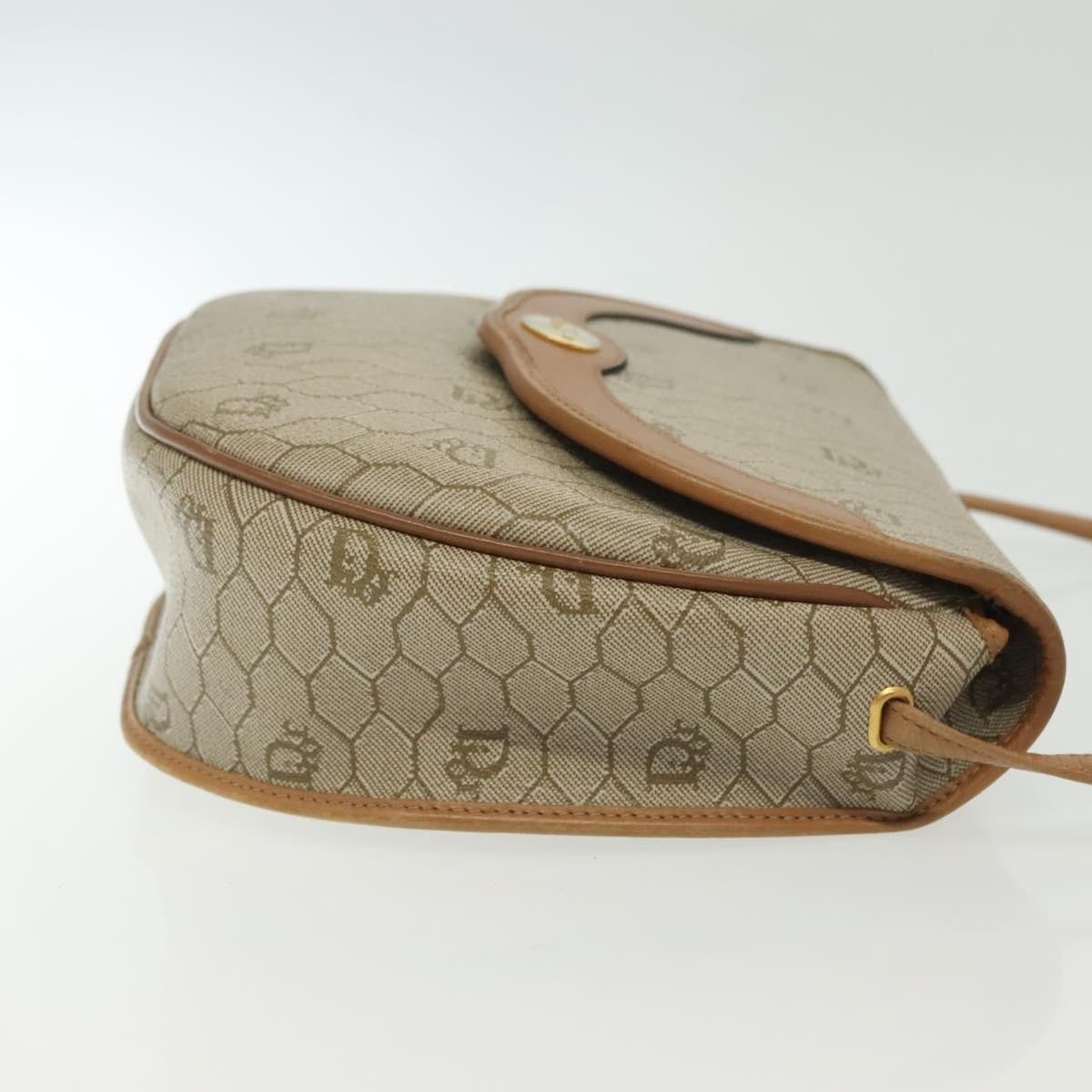 Christian Dior Vintage Honeycomb Canvas Beige Canvas Bag (Pre-Owned)