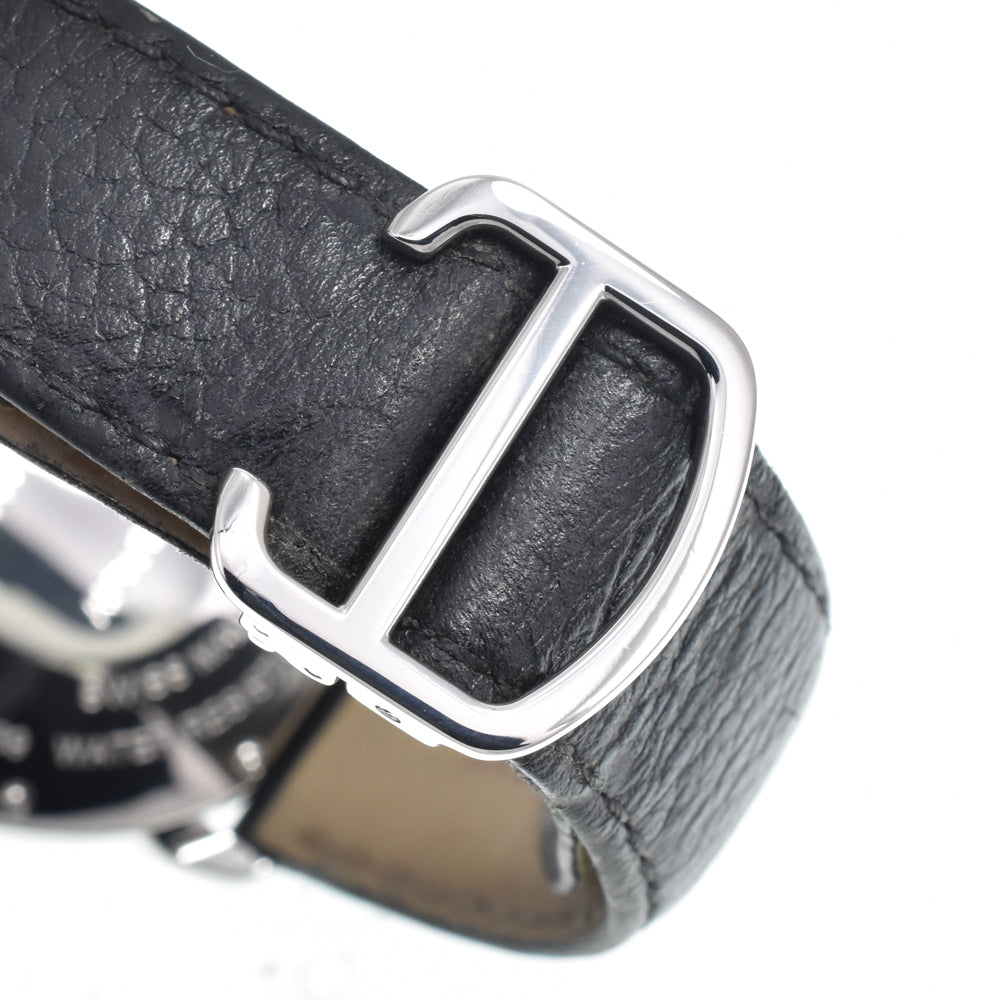 Cartier Ronde Solo De Cartier Automatic Stainless Steel And Leather Watch (Pre-Owned)
