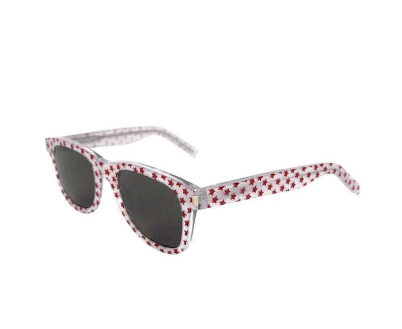 Saint Laurent Women's Classic Silver Glitter Acetate Sunglasses SL51 016 419699 6405