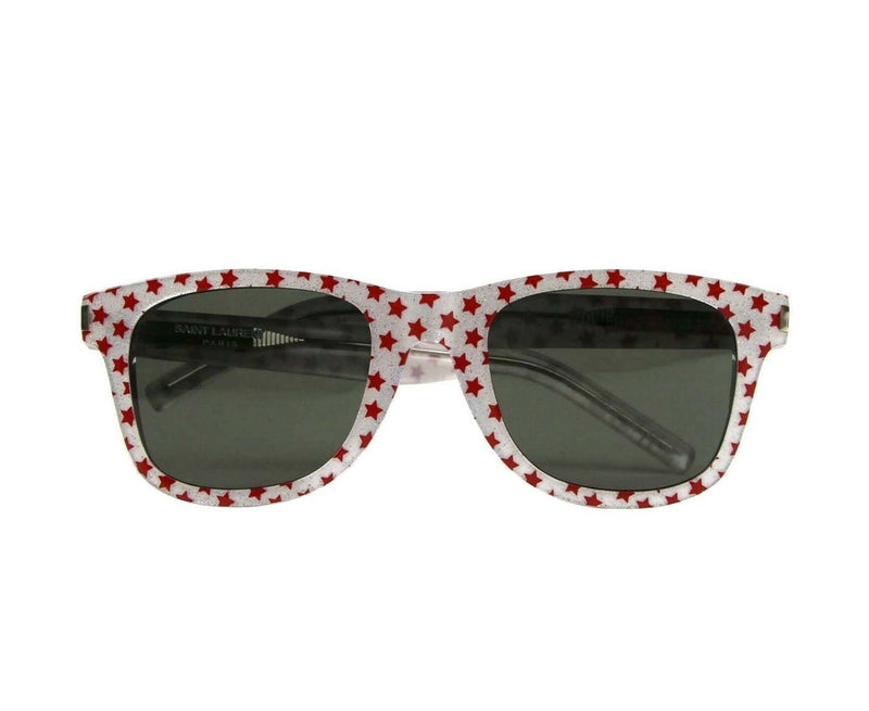 Saint Laurent Women's Classic Silver Glitter Acetate Sunglasses SL51 016 419699 6405