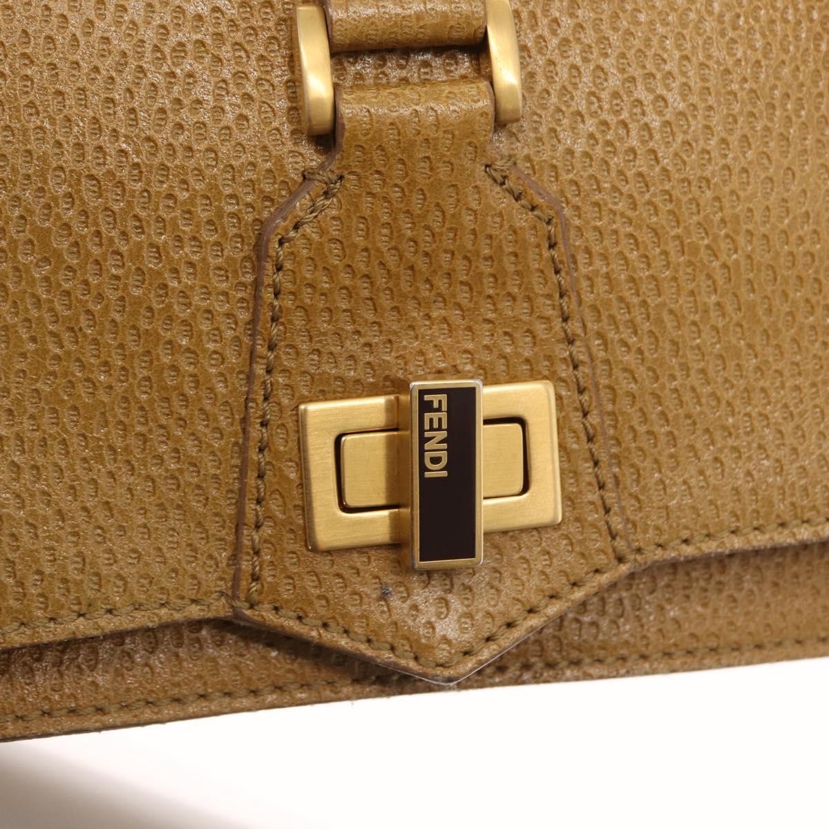 Fendi Classico No. 1 Zucca Canvas Brown Leather Handbag (Pre-Owned)